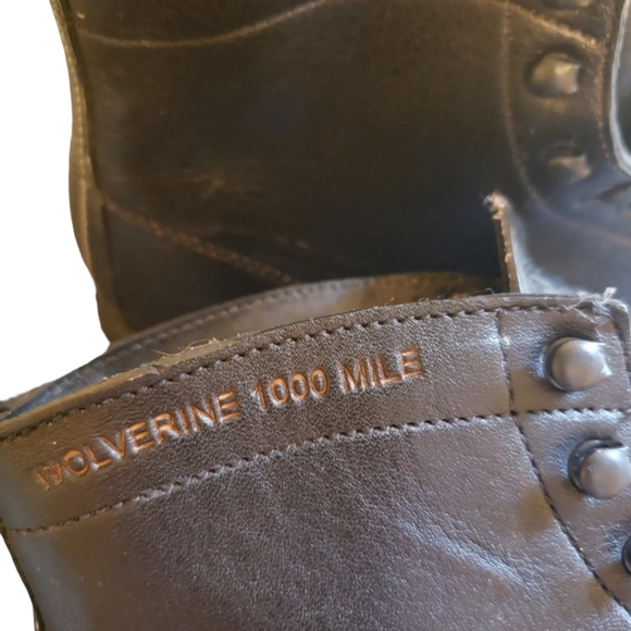 Wolverine X Ram Collection Mens Limited Edition 1000 Mile Work Boots Soft Toe - Picture 4 of 7